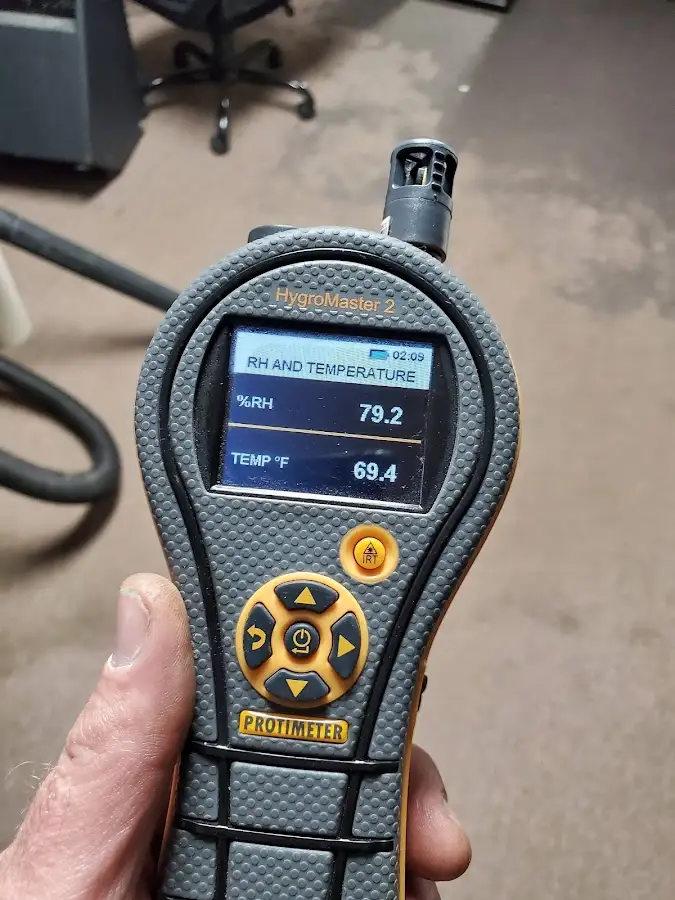 Moisture meter humidity assessment for Fire & Smoke Damage Restoration in Wallingford